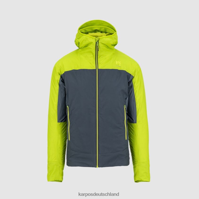 Jacke| de Karpos Männer Vinson-Jacke dunkler Schiefer/Limettengrün ZV820Z31