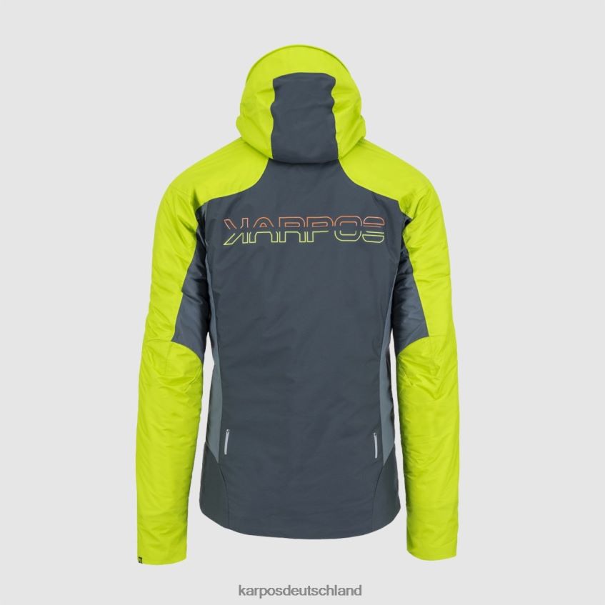 Jacke| de Karpos Männer Vinson-Jacke dunkler Schiefer/Limettengrün ZV820Z31