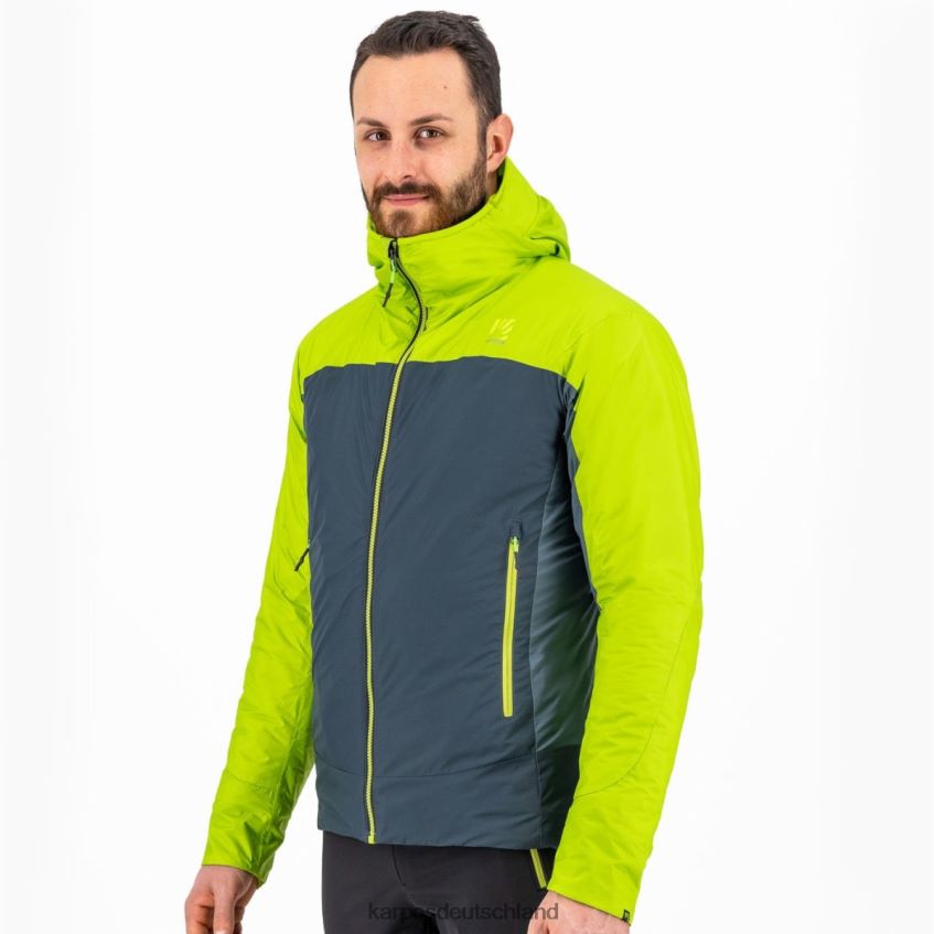 Jacke| de Karpos Männer Vinson-Jacke dunkler Schiefer/Limettengrün ZV820Z31