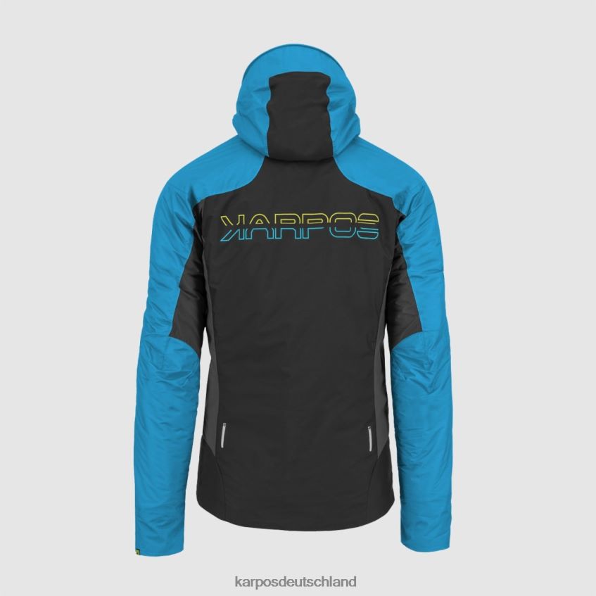 Jacke| de Karpos Männer Vinson-Jacke schwarz/blaues Juwel ZV820Z30
