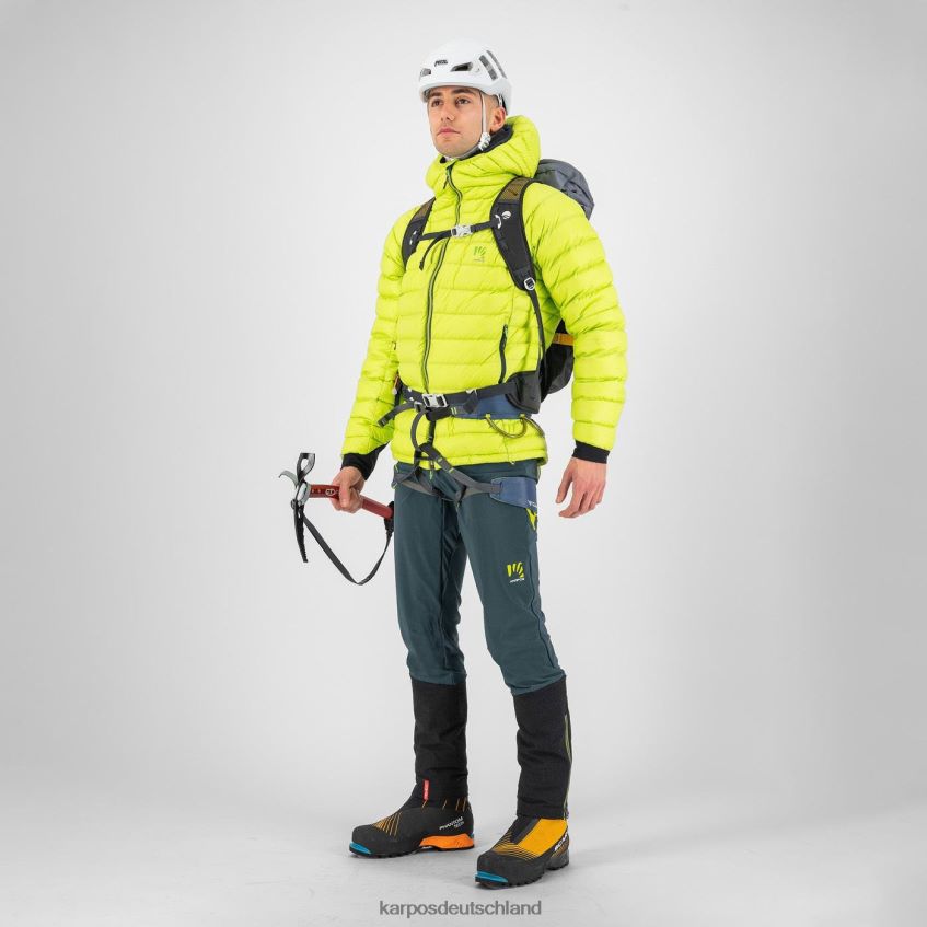 Jacke| de Karpos Männer höchste Daunen-Hoodie-Jacke Kiwi-Colada ZV820Z4