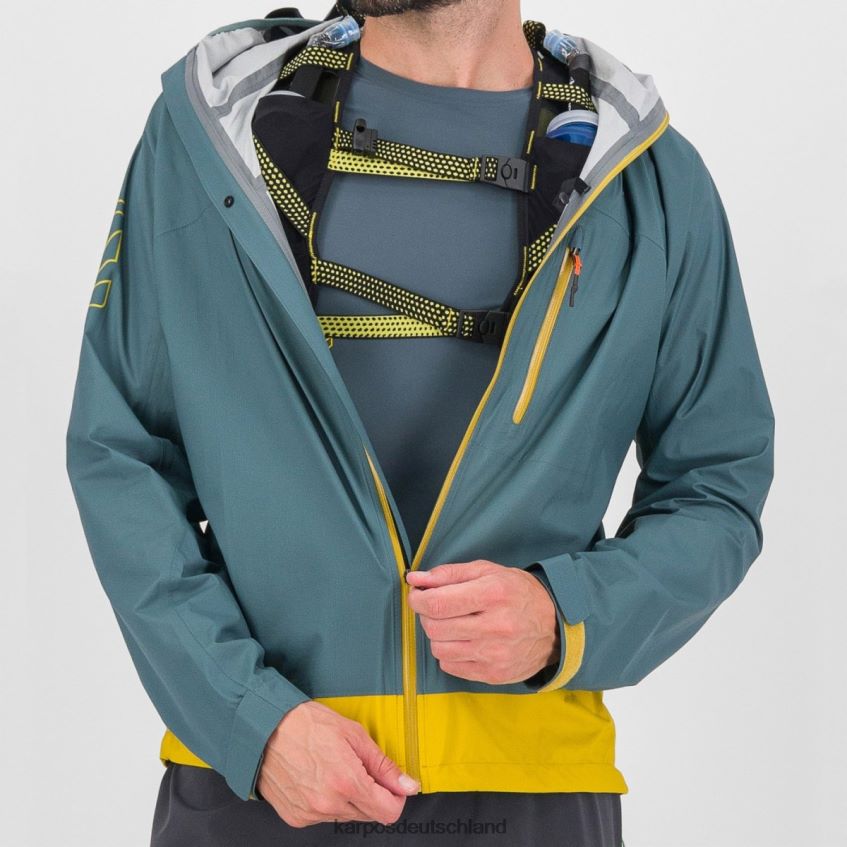 Jacke| de Karpos Männer viel Regenjacke Nordatlantik/Zitronen-Curry ZV820Z101