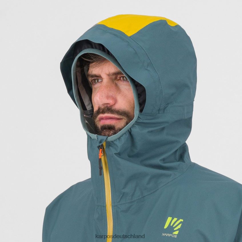 Jacke| de Karpos Männer viel Regenjacke Nordatlantik/Zitronen-Curry ZV820Z101