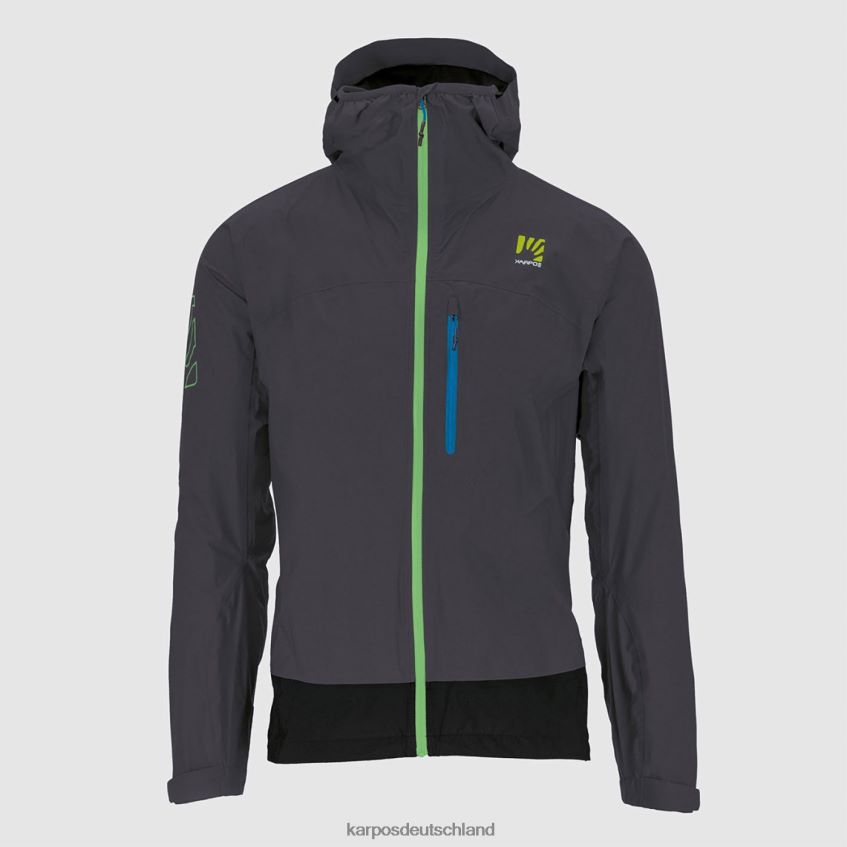 Jacke| de Karpos Männer viel Regenjacke dunkelgrau/schwarz ZV820Z100
