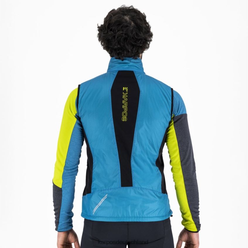 Weste| de Karpos Männer Federa-Weste blaues Juwel/Schwarz ZV820Z125