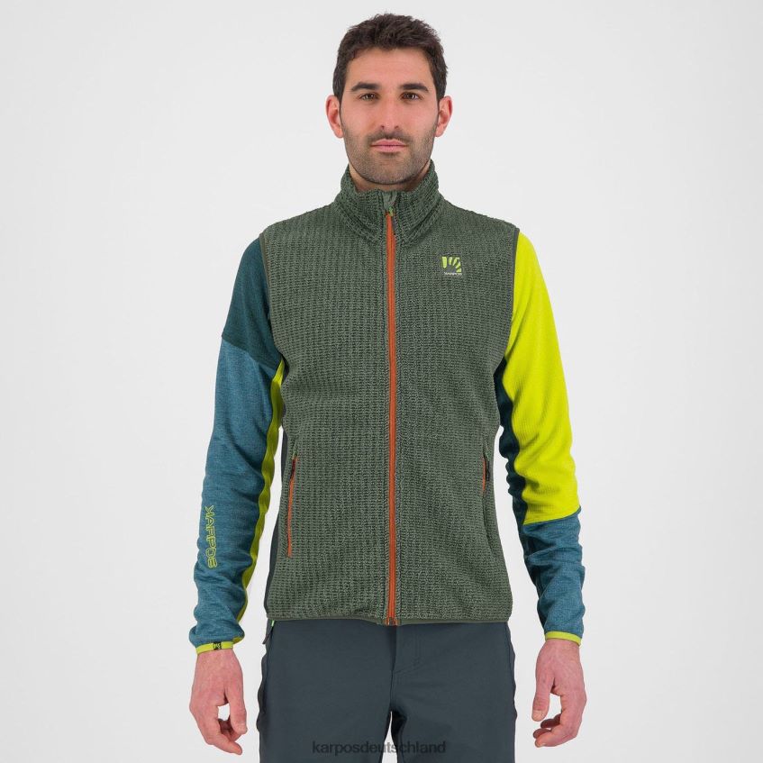 Weste| de Karpos Männer Rocchetta-Weste Thymian/schwarzer Sand ZV820Z164