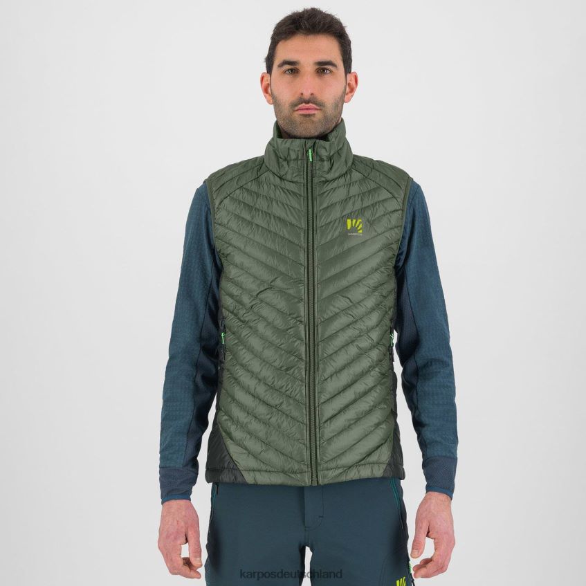 Weste| de Karpos Männer Sas-Plat-Weste Thymian/schwarzer Sand ZV820Z149