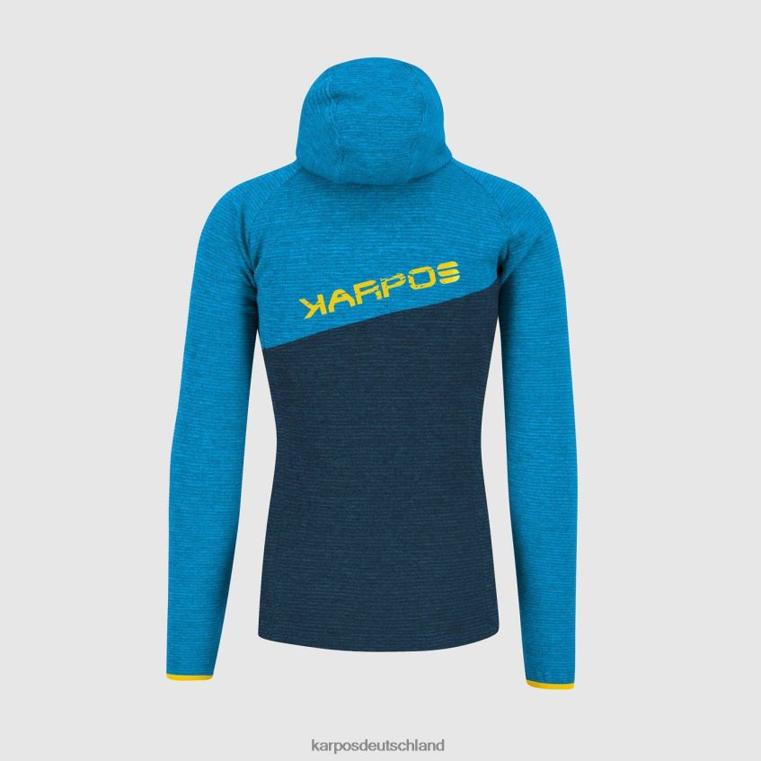 Kapuzenpullover| de Karpos Männer Camoscio Kapuzenpullover mit durchgehendem Reißverschluss Mitternachts-/Divablau ZV820Z179