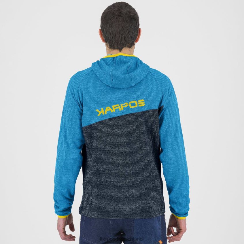 Kapuzenpullover| de Karpos Männer Camoscio Kapuzenpullover mit durchgehendem Reißverschluss Mitternachts-/Divablau ZV820Z179