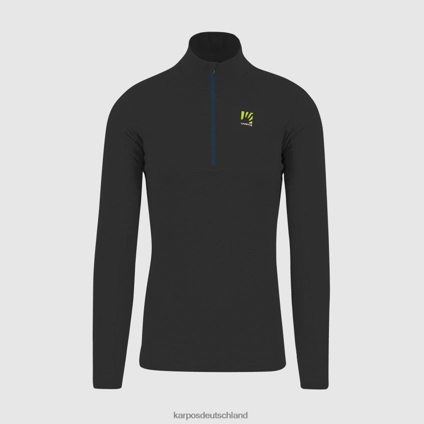 Kapuzenpullover| de Karpos Männer Croda Light Halbreißverschluss Schwarz ZV820Z279