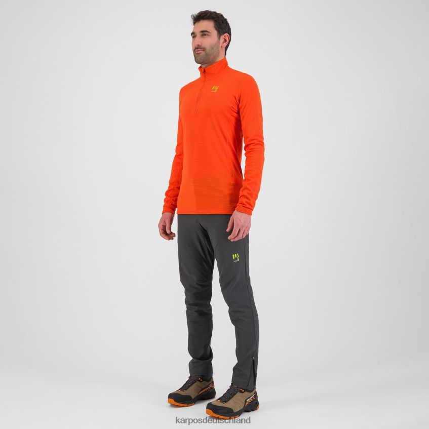 Kapuzenpullover| de Karpos Männer Croda Light Halbreißverschluss würzige Orange ZV820Z280