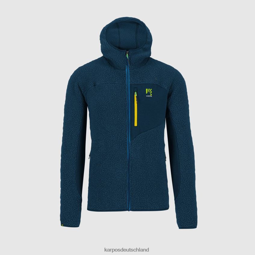 Kapuzenpullover| de Karpos Männer Kapuzenpullover aus 80er-Jahre-Fleece Mitternacht ZV820Z171