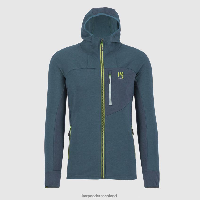 Kapuzenpullover| de Karpos Männer Mezzodi Kapuzenpullover aus Fleece Balsam/Wald ZV820Z204