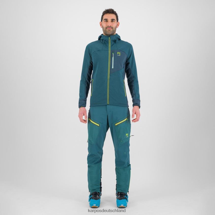 Kapuzenpullover| de Karpos Männer Mezzodi Kapuzenpullover aus Fleece Balsam/Wald ZV820Z204