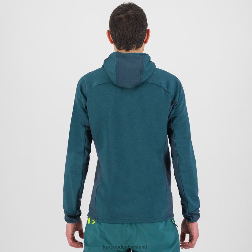 Kapuzenpullover| de Karpos Männer Mezzodi Kapuzenpullover aus Fleece Balsam/Wald ZV820Z204