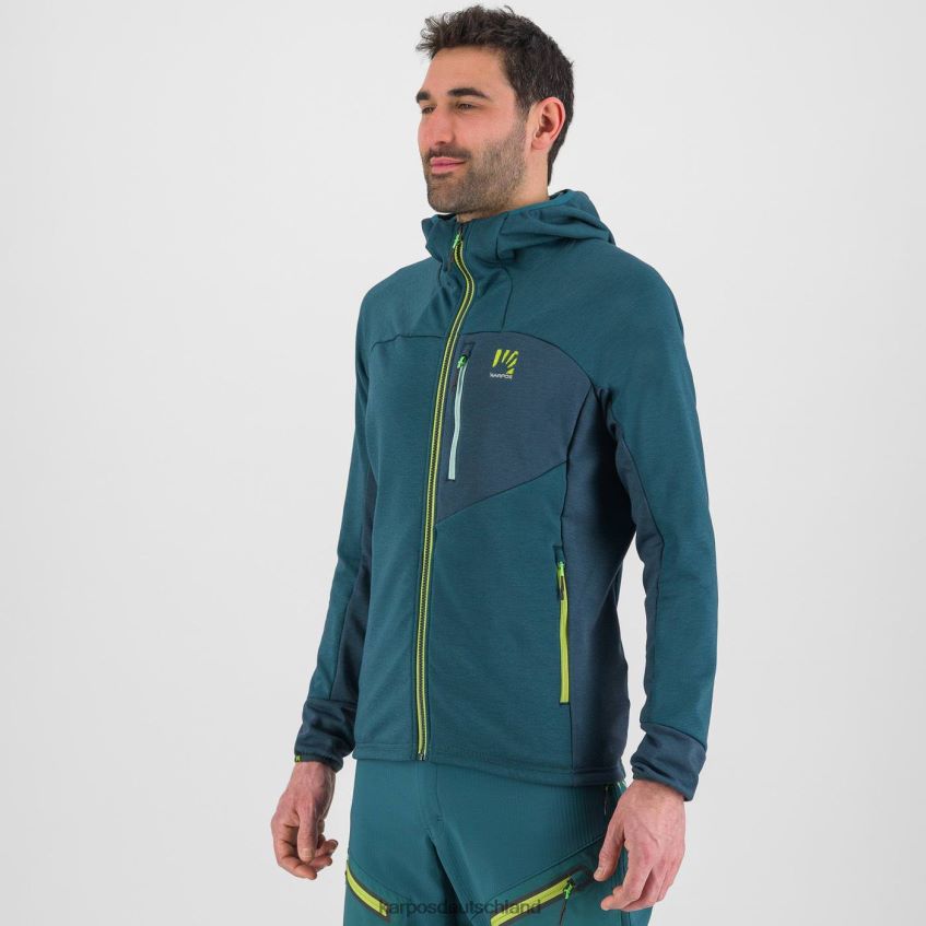 Kapuzenpullover| de Karpos Männer Mezzodi Kapuzenpullover aus Fleece Balsam/Wald ZV820Z204