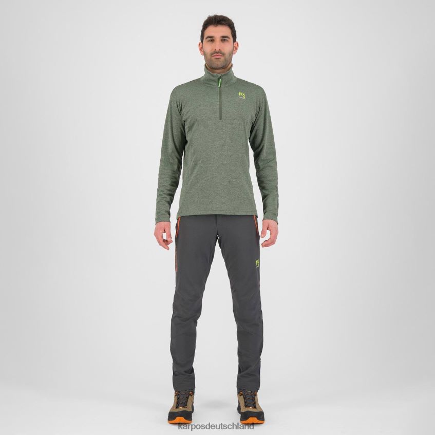 Kapuzenpullover| de Karpos Männer Pizzocco halber Reißverschluss Thymian ZV820Z291