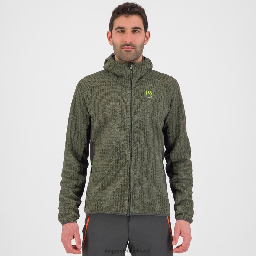 Kapuzenpullover| de Karpos Männer Rocchetta-Kapuzenpullover aus Fleece Thymian ZV820Z229