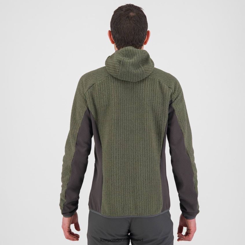 Kapuzenpullover| de Karpos Männer Rocchetta-Kapuzenpullover aus Fleece Thymian ZV820Z229