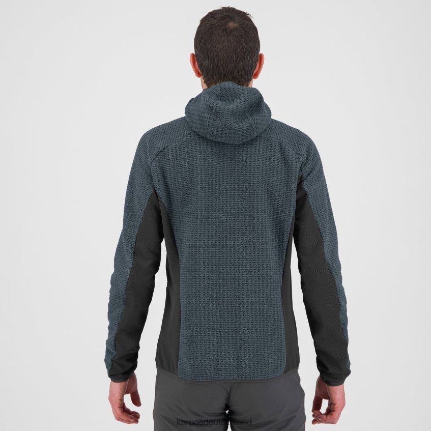 Kapuzenpullover| de Karpos Männer Rocchetta-Kapuzenpullover aus Fleece dunkler Schiefer/schwarz ZV820Z231