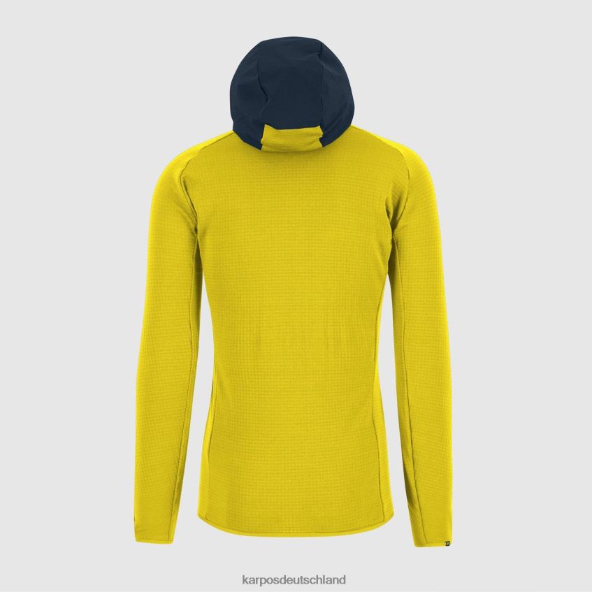 Kapuzenpullover| de Karpos Männer höchstes Hoodie-Fleece Schwefel/Mitternacht ZV820Z168