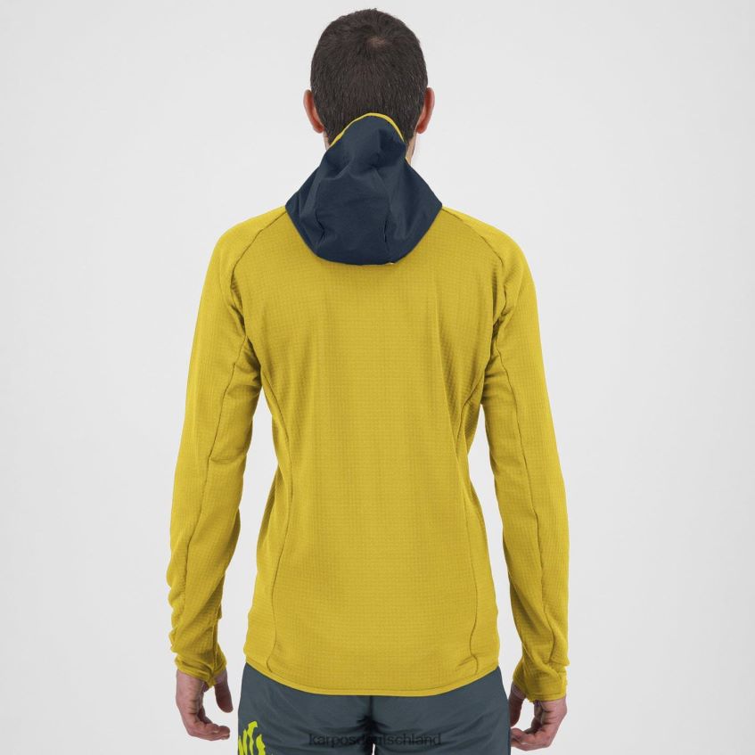 Kapuzenpullover| de Karpos Männer höchstes Hoodie-Fleece Schwefel/Mitternacht ZV820Z168