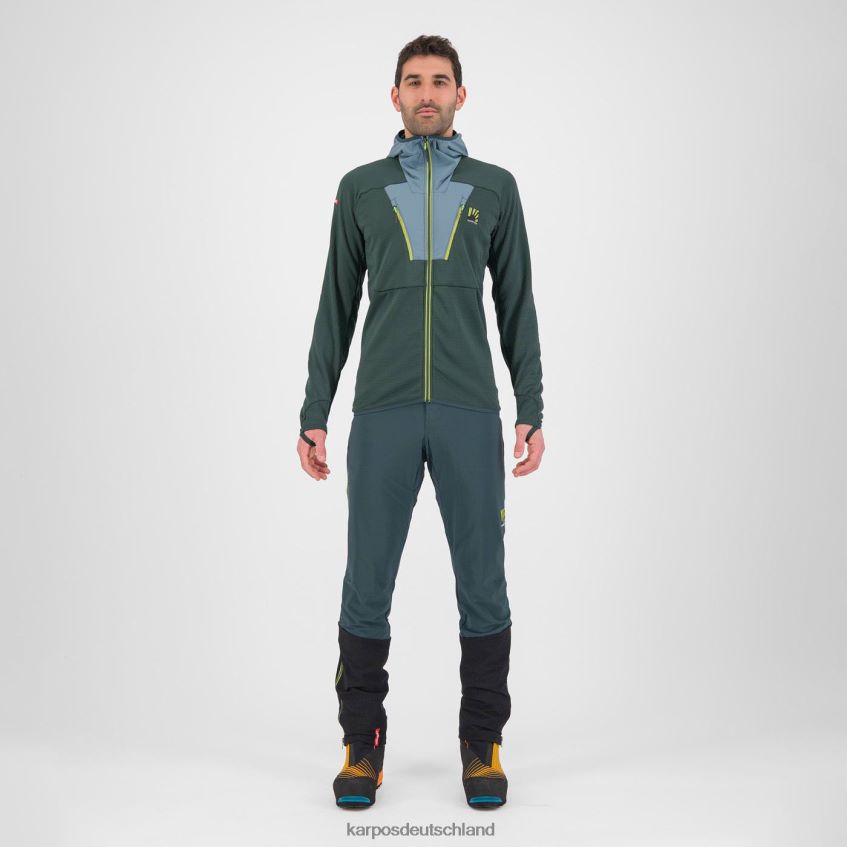 Kapuzenpullover| de Karpos Männer höchstes Hoodie-Fleece Wald/Nordatlantik ZV820Z167
