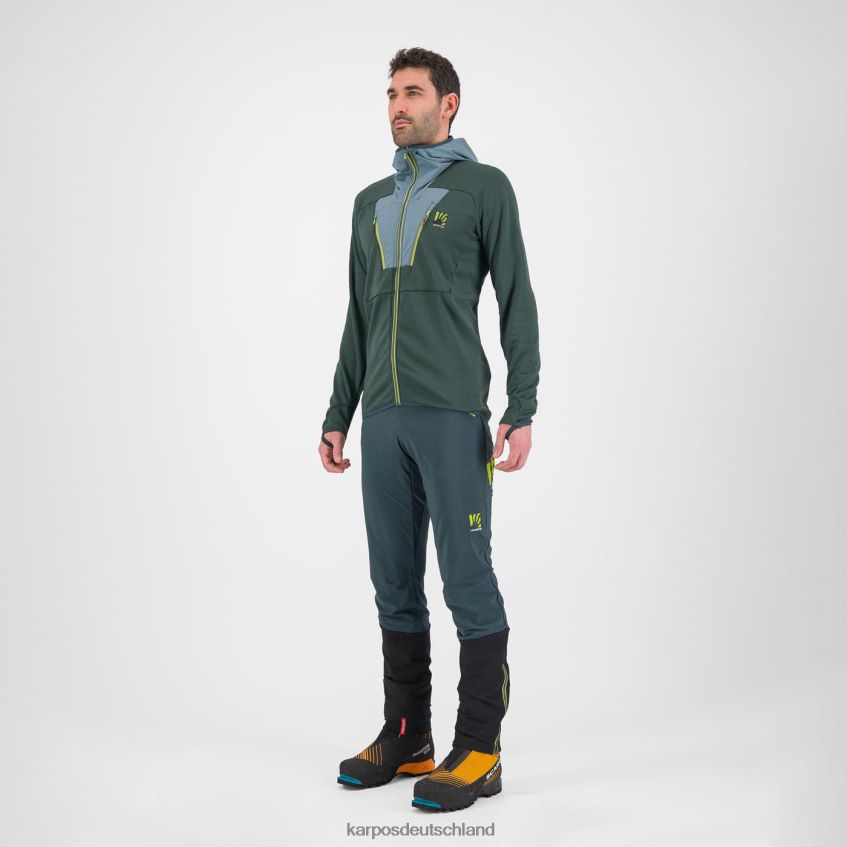 Kapuzenpullover| de Karpos Männer höchstes Hoodie-Fleece Wald/Nordatlantik ZV820Z167