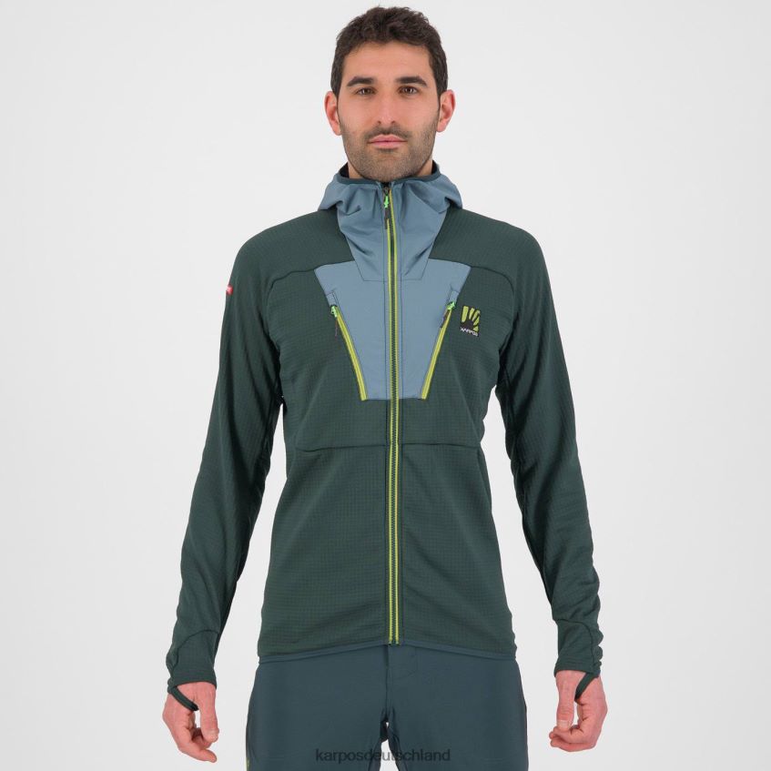 Kapuzenpullover| de Karpos Männer höchstes Hoodie-Fleece Wald/Nordatlantik ZV820Z167