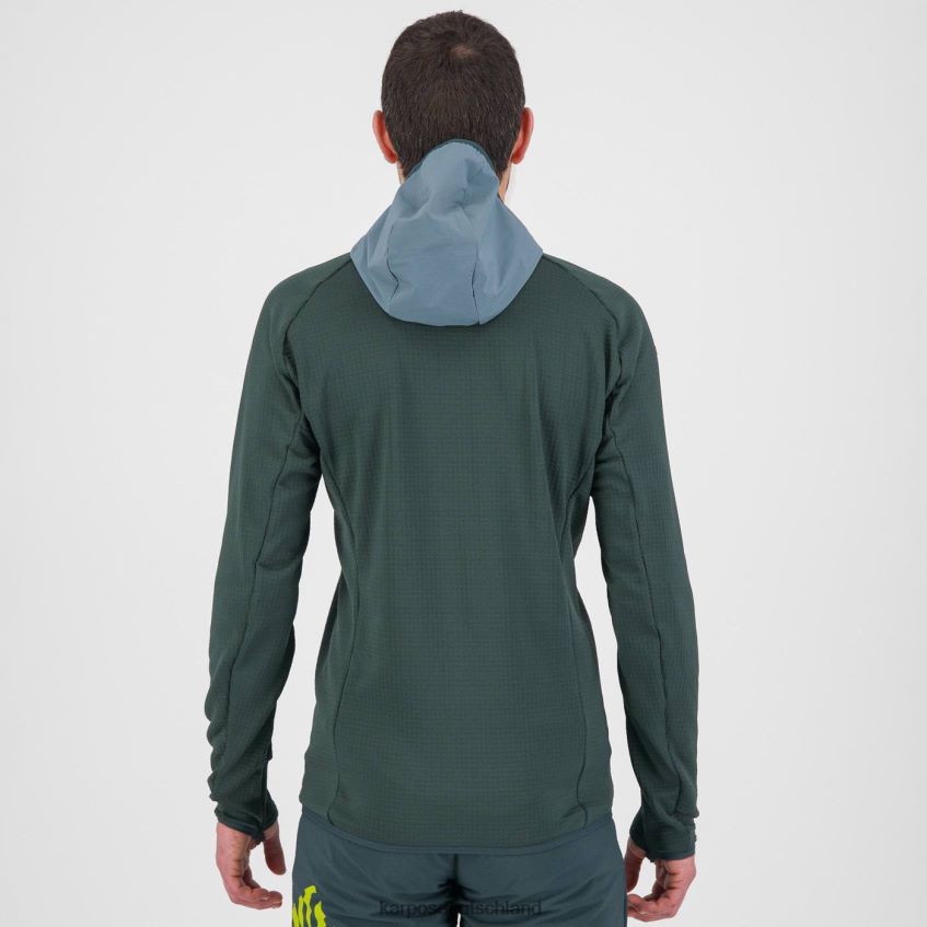 Kapuzenpullover| de Karpos Männer höchstes Hoodie-Fleece Wald/Nordatlantik ZV820Z167