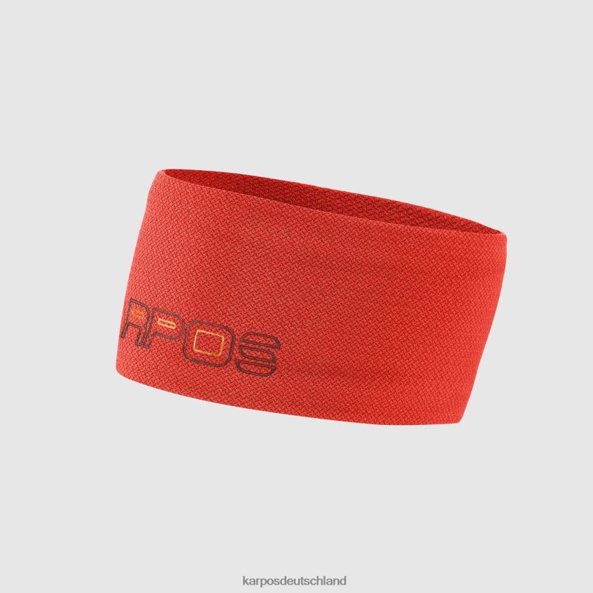 Kopfbedeckung | de Karpos Männer Crozzon-Stirnband würziger orange/schwarzer Sand ZV820Z788