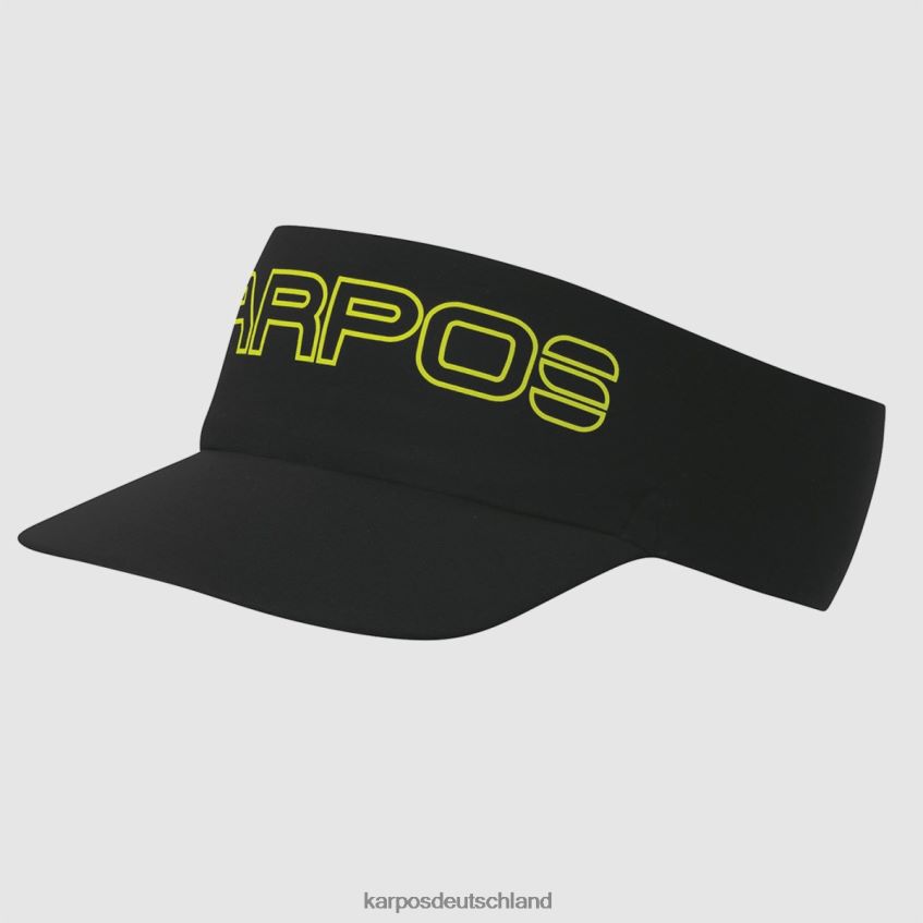 Kopfbedeckung | de Karpos Männer Ronpe-Visier Schwarz-Gelb-Fluo ZV820Z767