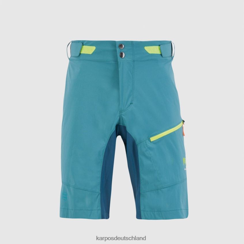 kurz| de Karpos Männer Val-Viola-Shorts Hydro/Refl.Teich/Gelb Fluo ZV820Z660