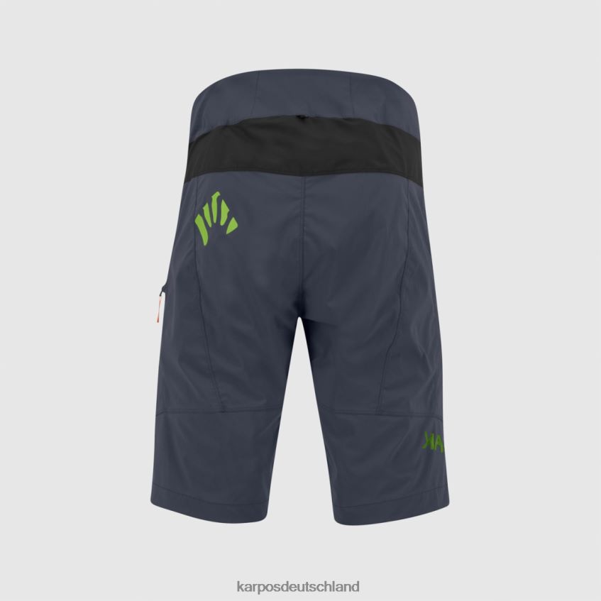 kurz| de Karpos Männer Val-Viola-Shorts Ombreblau/Schwarz/Fluogrün ZV820Z662