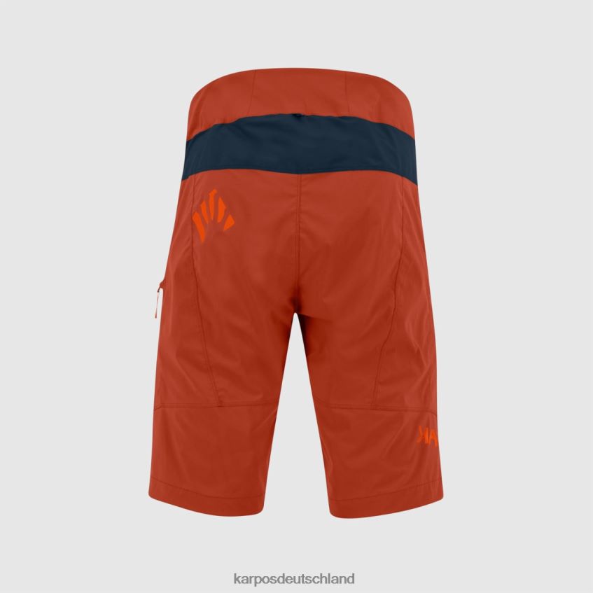 kurz| de Karpos Männer Val-Viola-Shorts Rooibos/Weltraum/Mandarine ZV820Z661