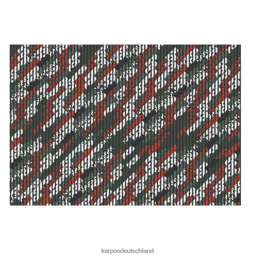 Halswärmer| de Karpos Männer Coppolo Merino-Halswärmer Thymian/würziges Orange/Weiß ZV820Z867