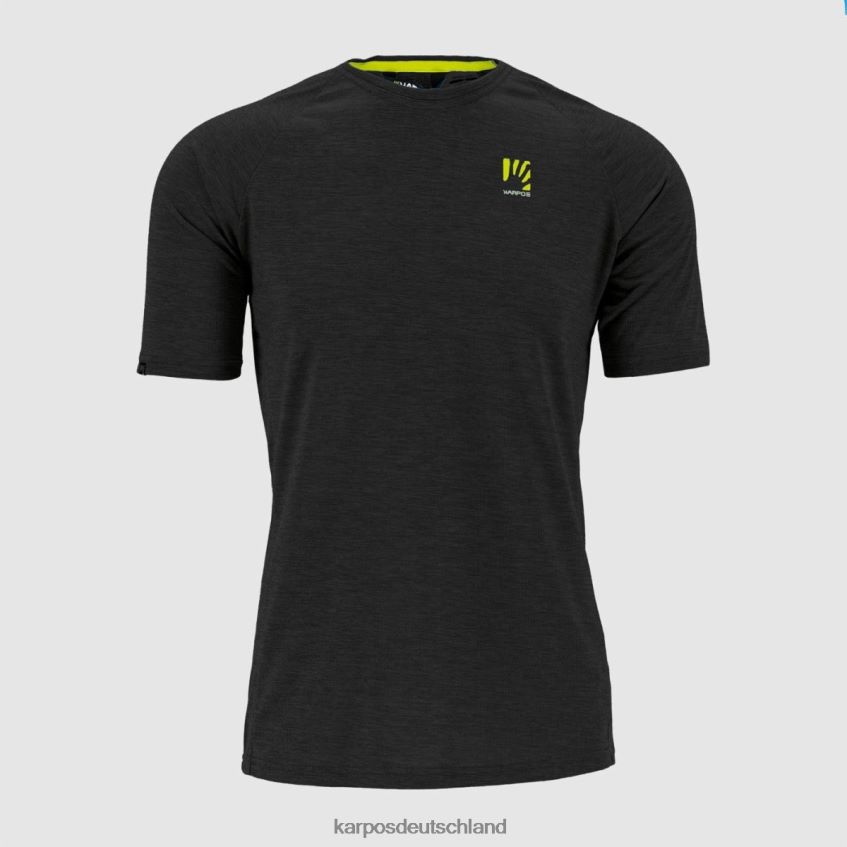 T-Shirt| de Karpos Männer Alta via Polartec-Trikot Schwarz ZV820Z368