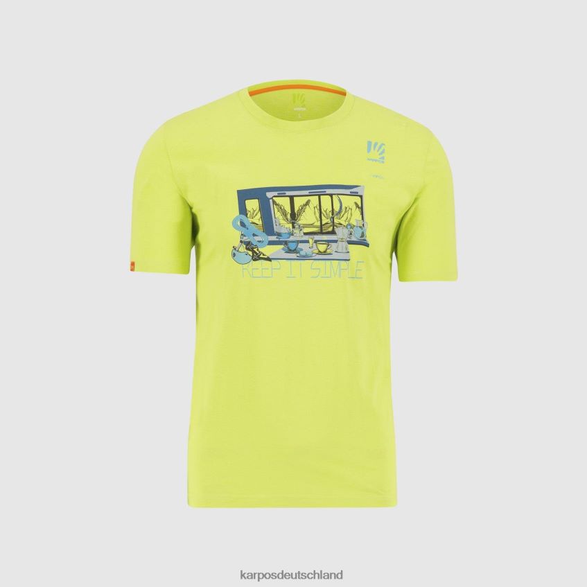 T-Shirt| de Karpos Männer Anemonen-T-Shirt Kiwi-Colada ZV820Z408