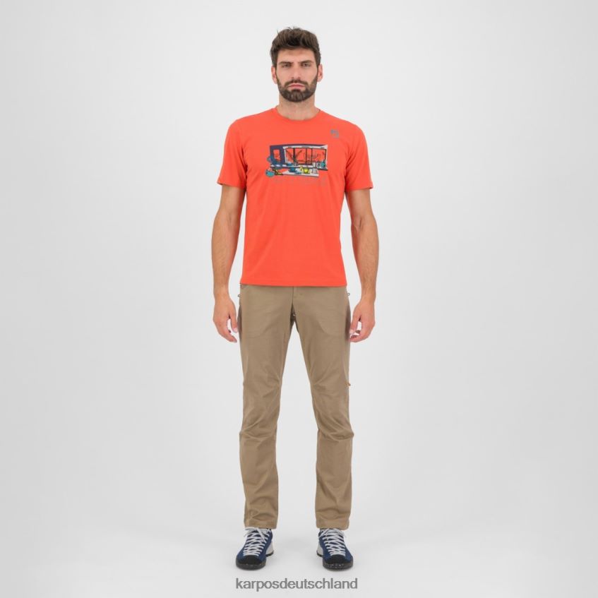 T-Shirt| de Karpos Männer Anemonen-T-Shirt Paprika ZV820Z412