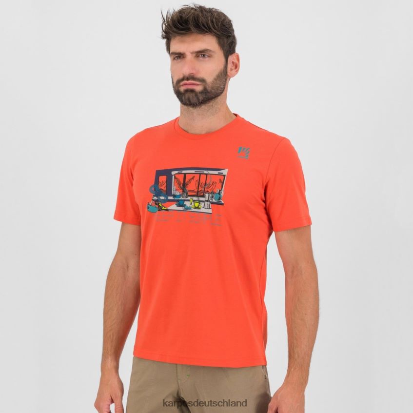 T-Shirt| de Karpos Männer Anemonen-T-Shirt Paprika ZV820Z412