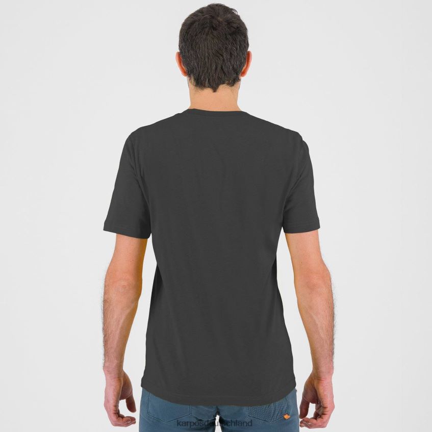T-Shirt| de Karpos Männer Anemonen-T-Shirt Schwarzer Sand ZV820Z415