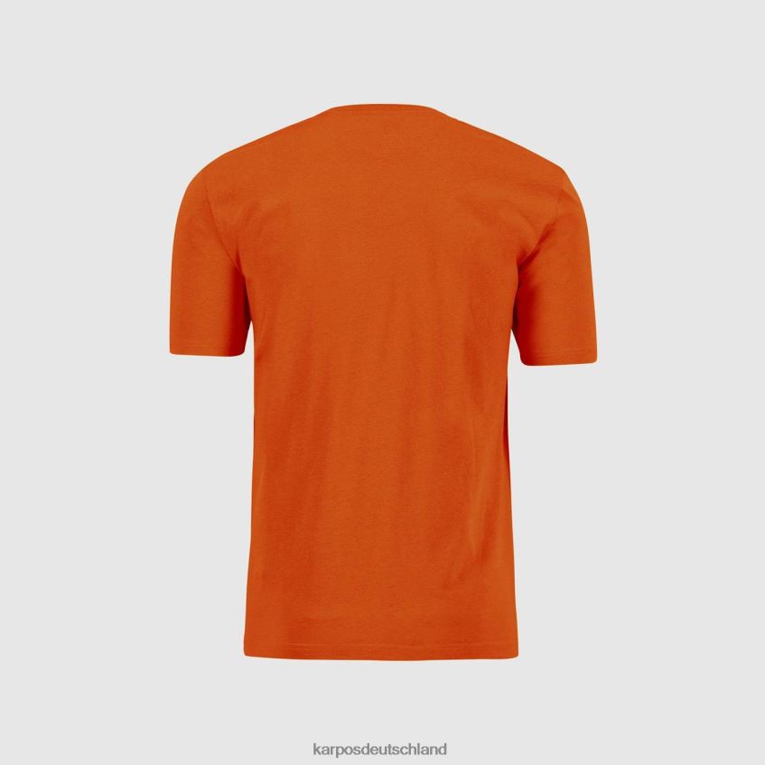 T-Shirt| de Karpos Männer Anemonen-T-Shirt würzige Orange ZV820Z416