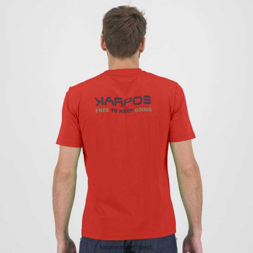 T-Shirt| de Karpos Männer Astro Alpino T-Shirt Paprika ZV820Z419