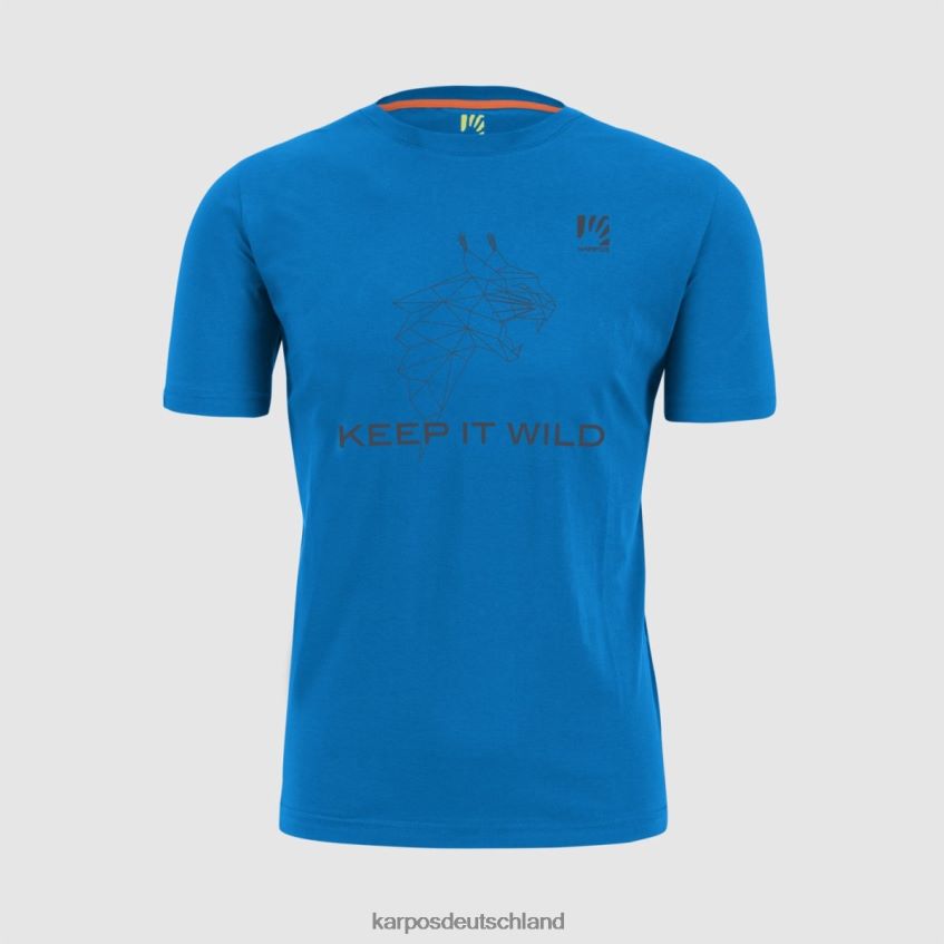 T-Shirt| de Karpos Männer Botton d'Oro-T-Shirt Indigo-Ammer ZV820Z421