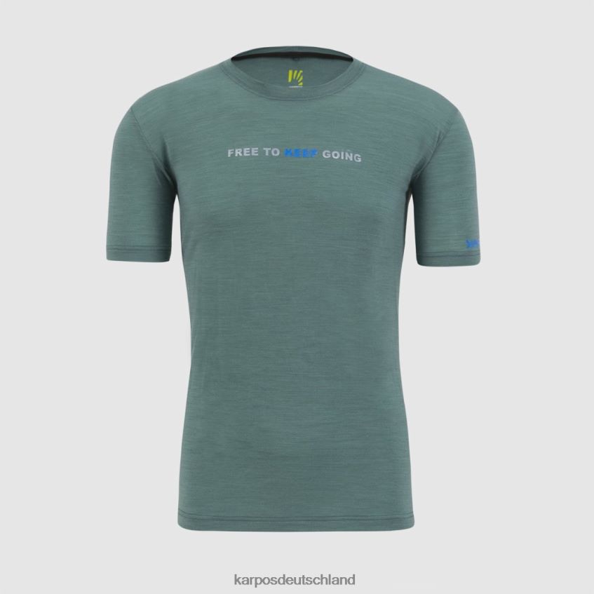 T-Shirt| de Karpos Männer Coppolo-Merino-T-Shirt Nordatlantik ZV820Z329