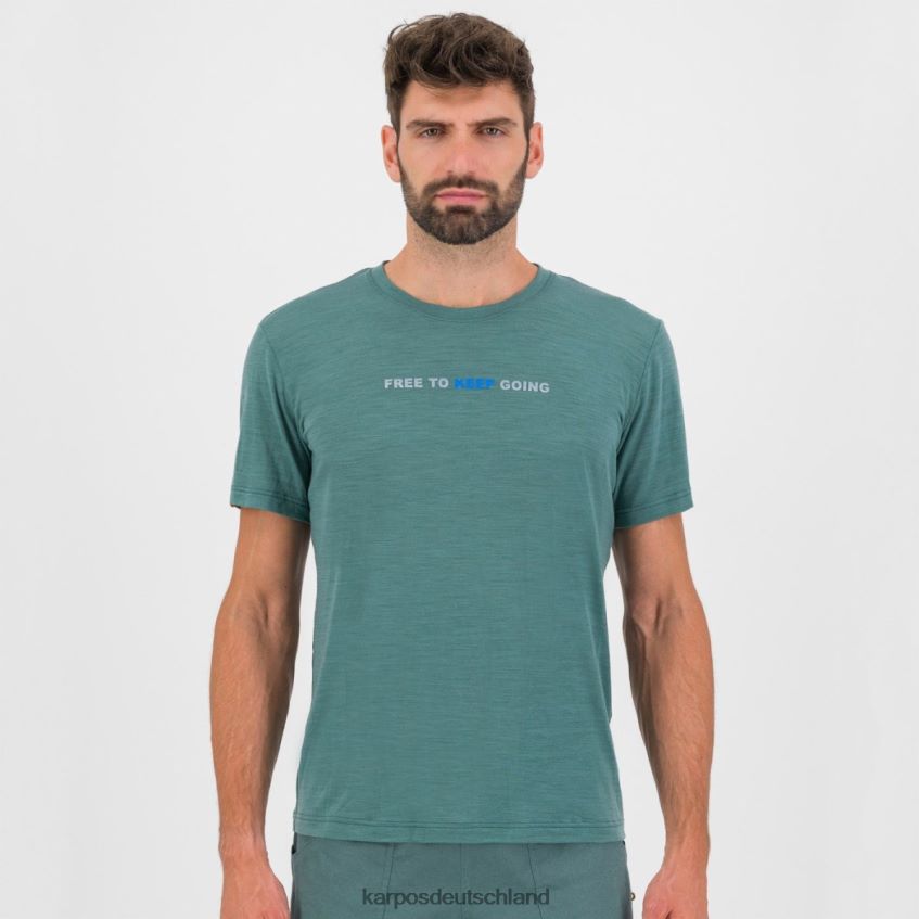 T-Shirt| de Karpos Männer Coppolo-Merino-T-Shirt Nordatlantik ZV820Z329