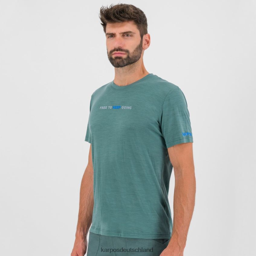 T-Shirt| de Karpos Männer Coppolo-Merino-T-Shirt Nordatlantik ZV820Z329