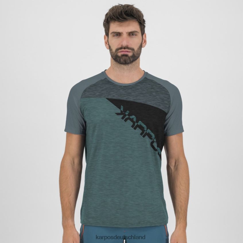 T-Shirt| de Karpos Männer Croda Rossa-Trikot Nordatlantik/dunkler Schiefer/schwarz ZV820Z360