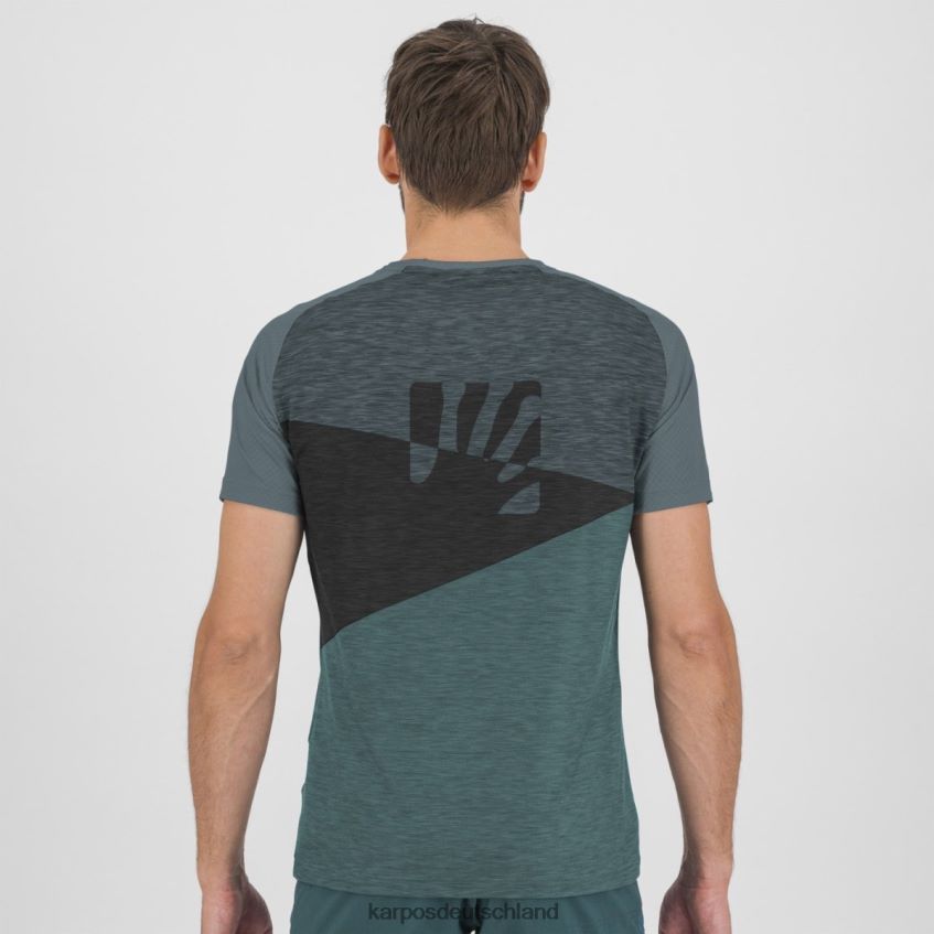 T-Shirt| de Karpos Männer Croda Rossa-Trikot Nordatlantik/dunkler Schiefer/schwarz ZV820Z360