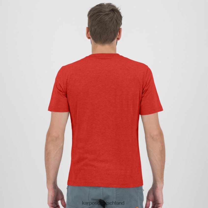 T-Shirt| de Karpos Männer Genzianella-T-Shirt Paprika ZV820Z424